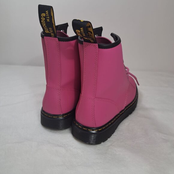 NEW Dr. Martens Zavala‎ PINK Combat Boots LA004 size 7 Women’s shoes - Picture 8 of 11
